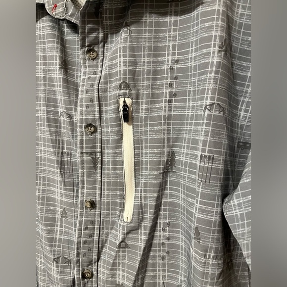 Canada WeatherGear Gray Novelty Print Men's Shirt size XL - Picture 9 of 13